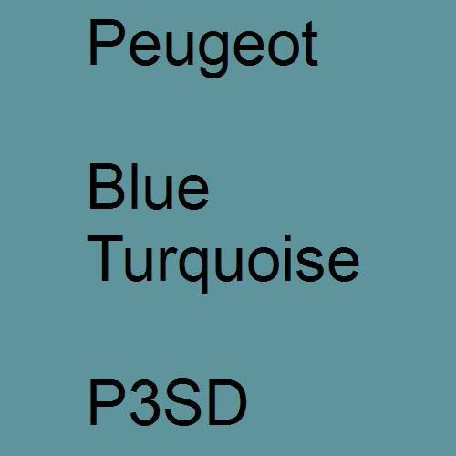 Peugeot, Blue Turquoise, P3SD.